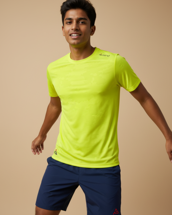 Neon Performance Sports T-Shirt for Boys | Lightweight Dry-Fit Tee